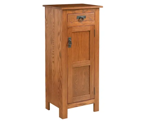 Mission Reverse Panel Pie Safe With Drawer