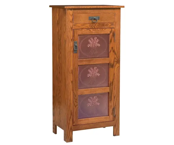 Mission Copper Panel Pie Safe - Three Panel Door