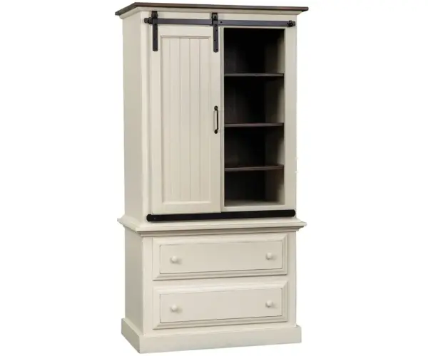 Barn Door Armoire on Chest