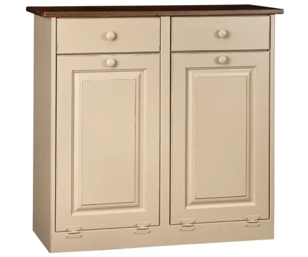 Double Trash Bin Cabinet