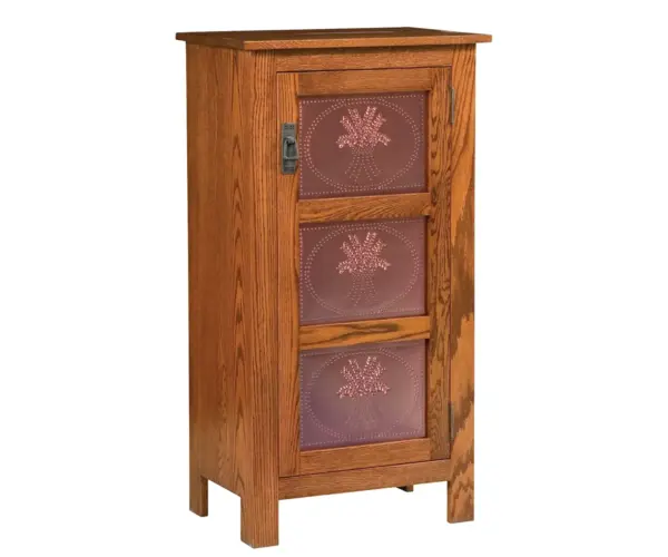 Mission Copper Panel Pie Safe - Three Panel Door