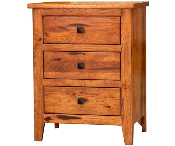 Ridgecrest Flush Mission 3 Drawer Nightstand