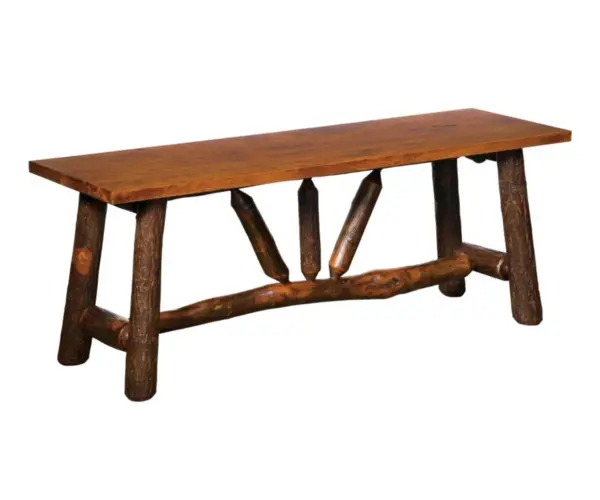 Wagon Wheel Bench