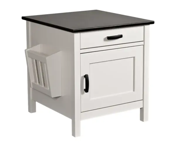 Buckhannon Enclosed End Table with Magazine Rack
