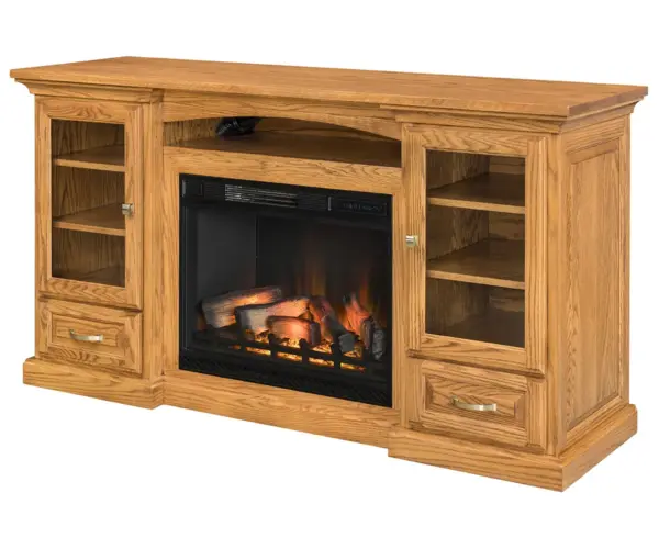 Grinnel Fireplace Entertainment Center - 72"W