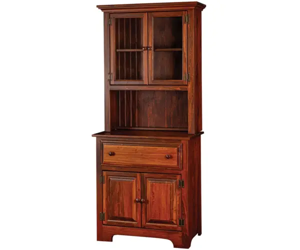 2 Door Hutch With Glass Doors