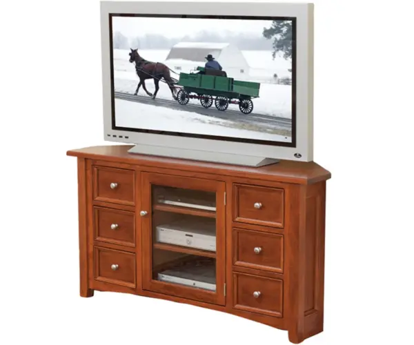 Garnet Hill Corner Media Console - 56"W