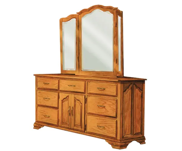 Wavy Cathedral Triple Dresser