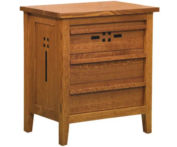 West Village 3 Drawer Nightstand