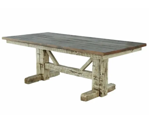 Settler's Double Pedestal Table