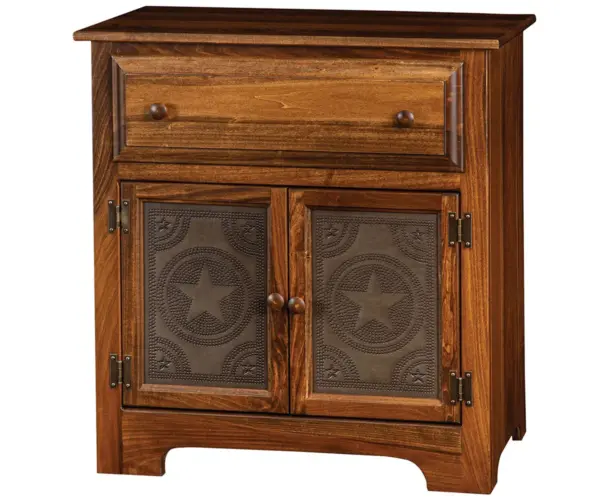 32" Hutch Base With Tin Doors