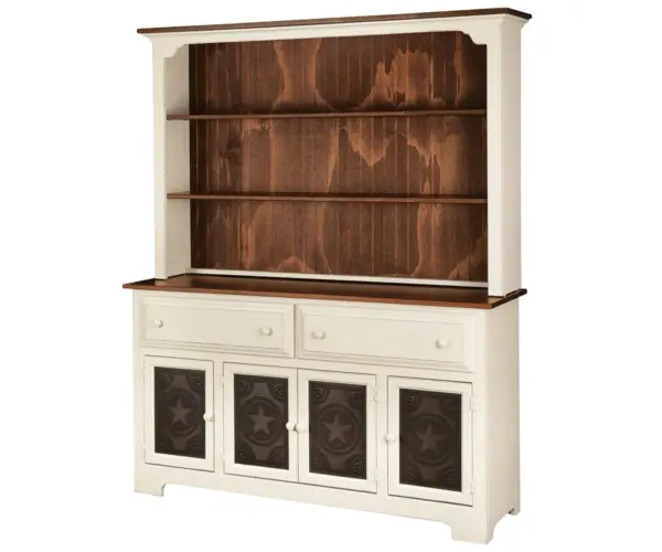 4 Door Hutch With Tin Doors