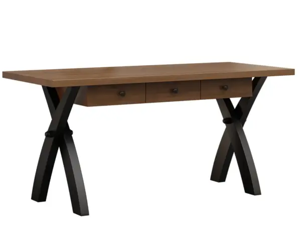 Weston Open Desk with Drawers