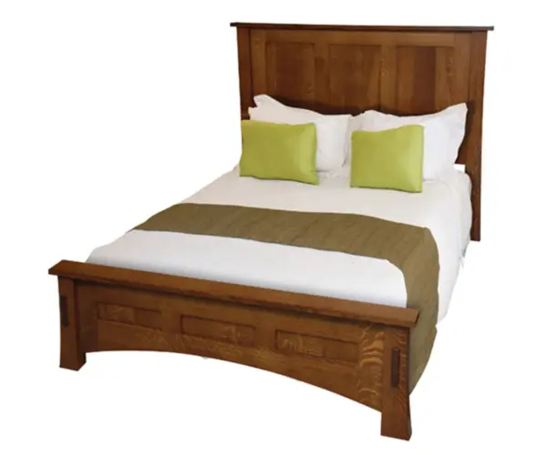 Dutch Country Mission Bed With Low Footboard