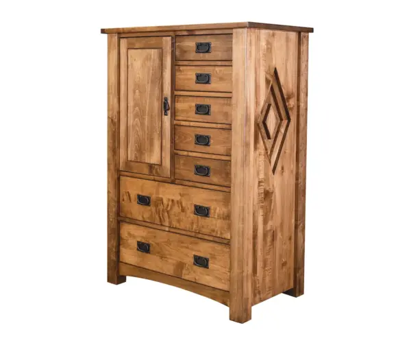Grand Mesa 1 Door 7 Drawer Gentleman's Chest