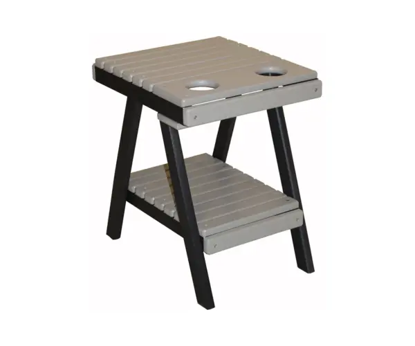 Slatted End Table