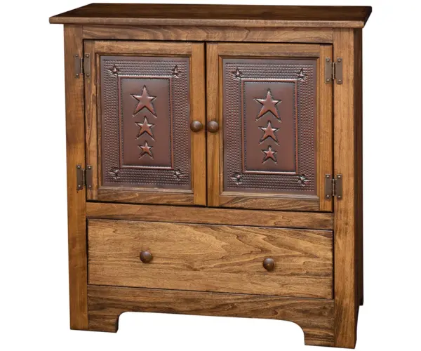 Double Hall Cabinet With Tin Doors