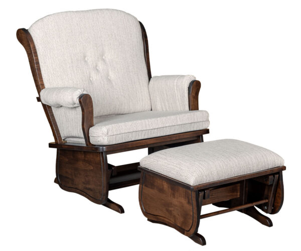 Swanback Chair and a Half Glider and Ottoman