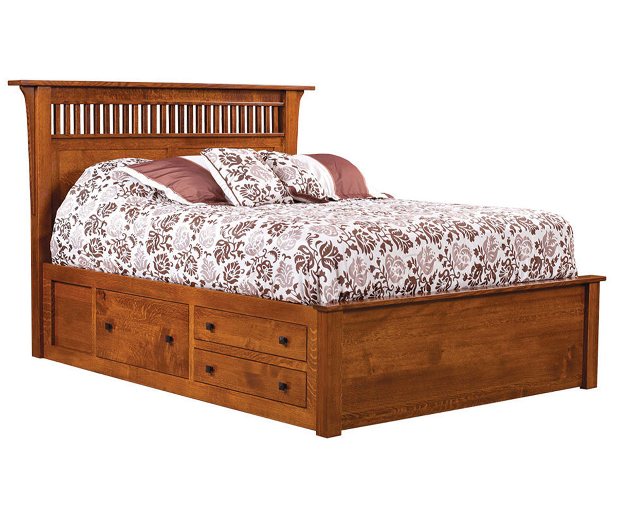Empire Mission Bed with Drawer Unit - Image 2