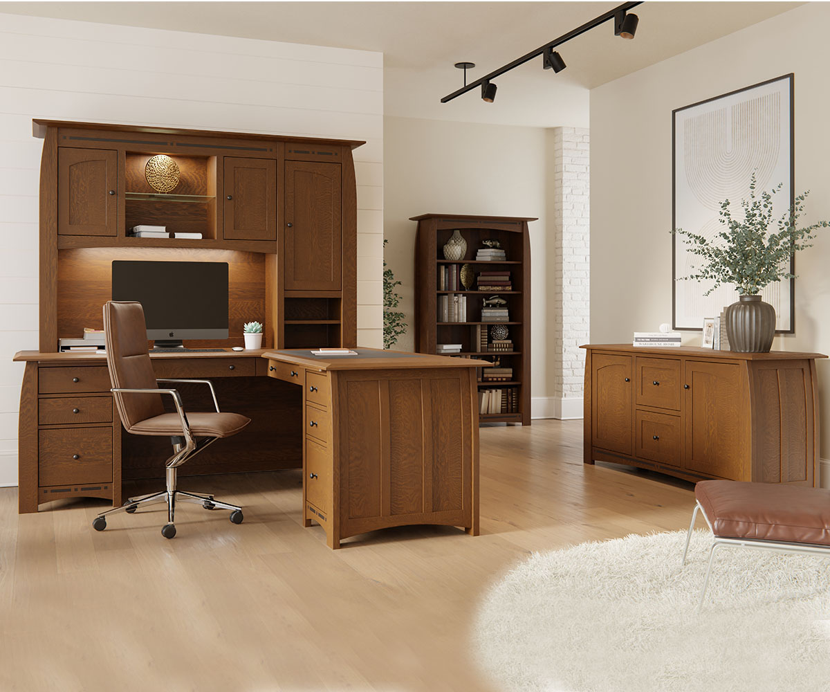 Boulder Creek Double Pedestal Desk - Image 3