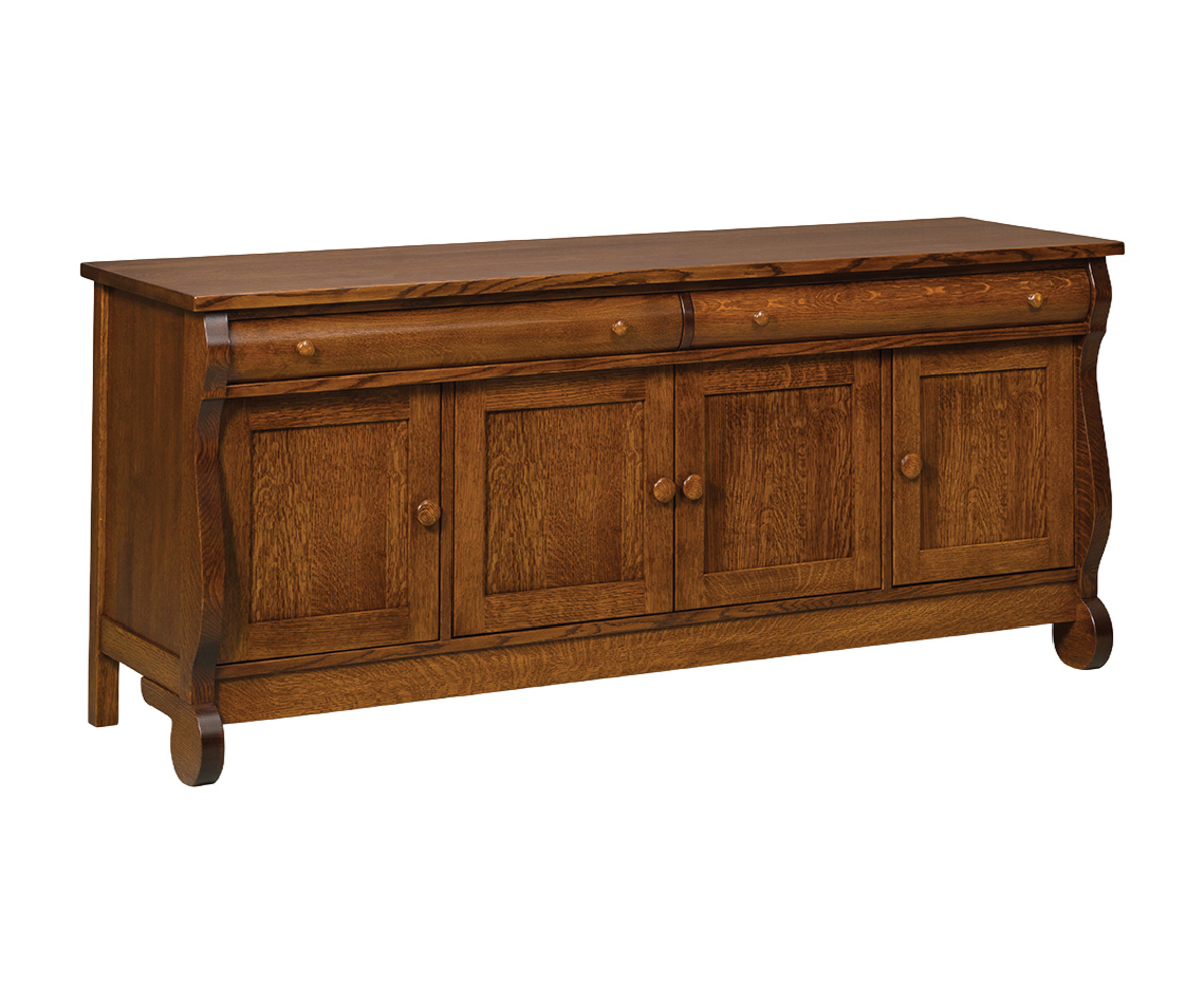 Old Classic Sleigh Media Stand - 72"W - Image 2