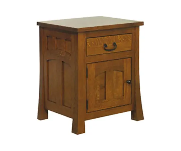 Bridgeport Mission 1 Drawer 1 Door Nightstand
