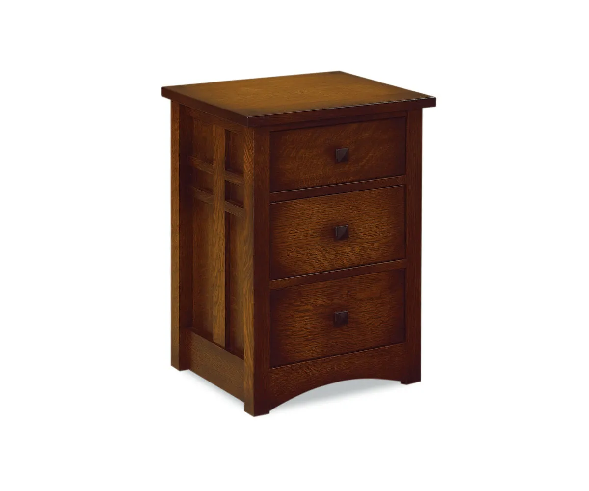Kascade 3 Drawer Nightstand
