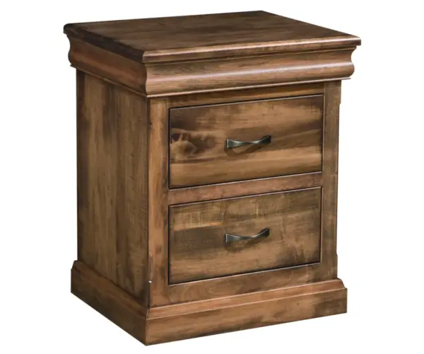 Hampton 2 Drawer Night Stand With Enclosed Base