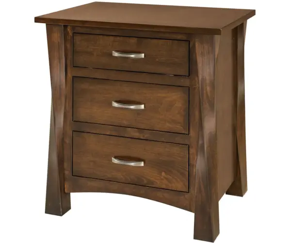Lexington 3 Drawer Nightstand