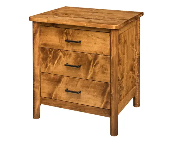 Jasmine 3 Drawer Nightstand