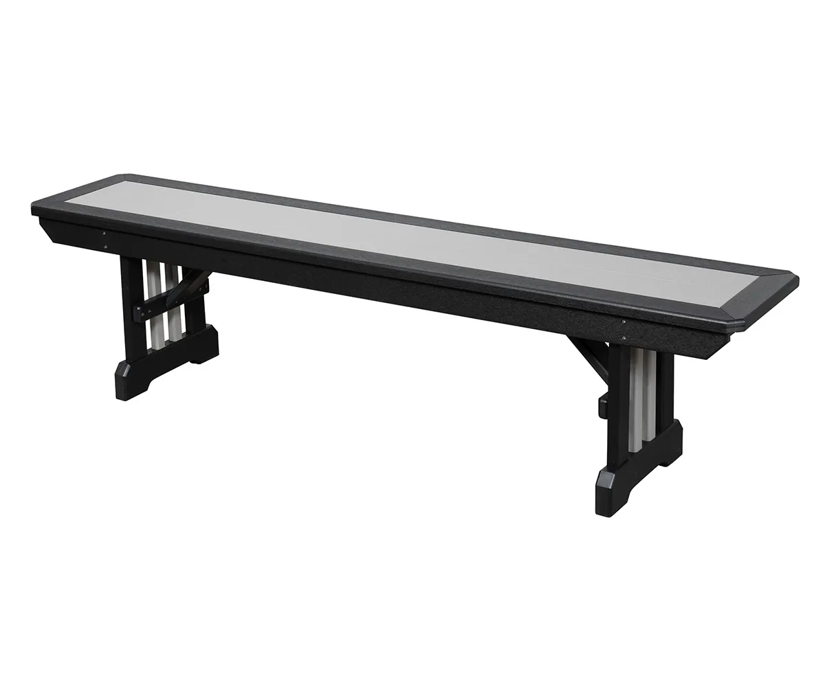 Straight Table Bench with Border