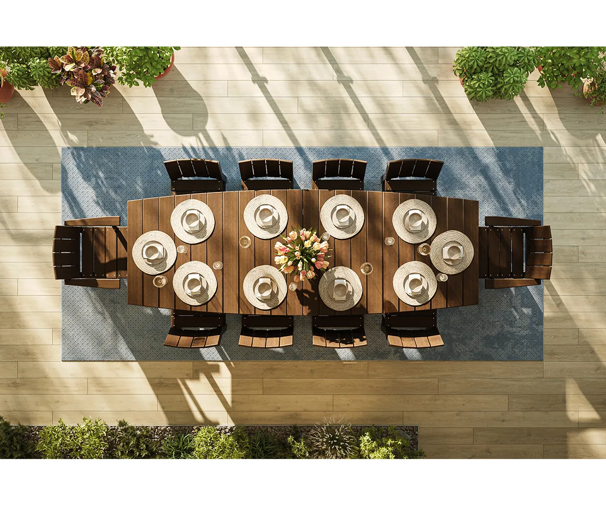 Urban Dining Table - 4' x 10' Oval - Dining Height - Image 4