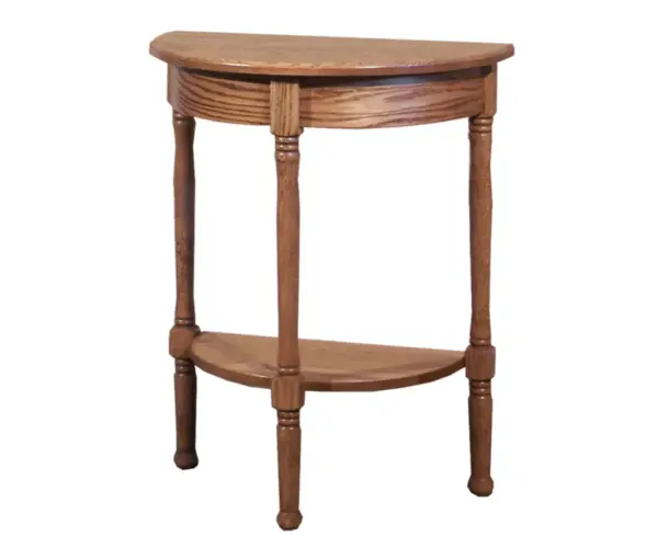Spindle Half Round Table