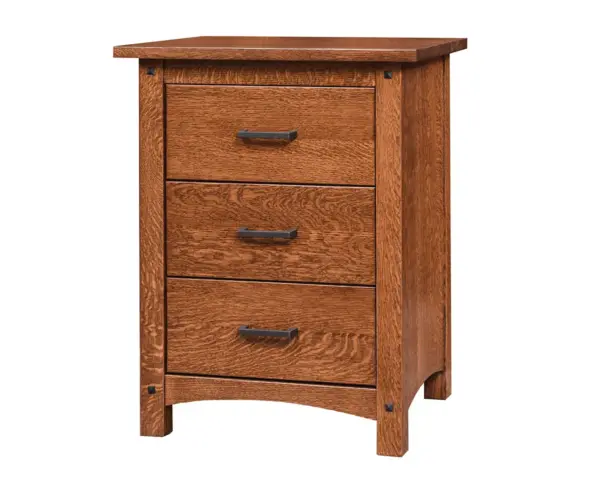 Emory Grand 3 Drawer Nightstand