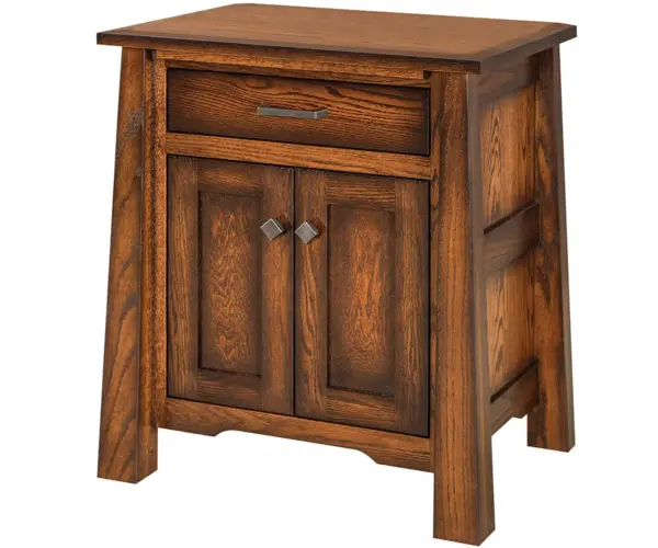 Cambridge 1 Drawer 2 Door Nightstand