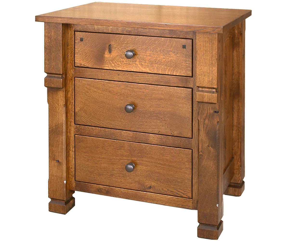 Brockport 3 Drawer Nightstand