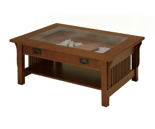 Landmark Glass Top Coffee Table