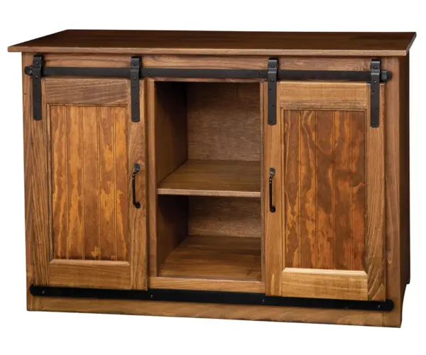 Barn Door Plasma TV Cabinet