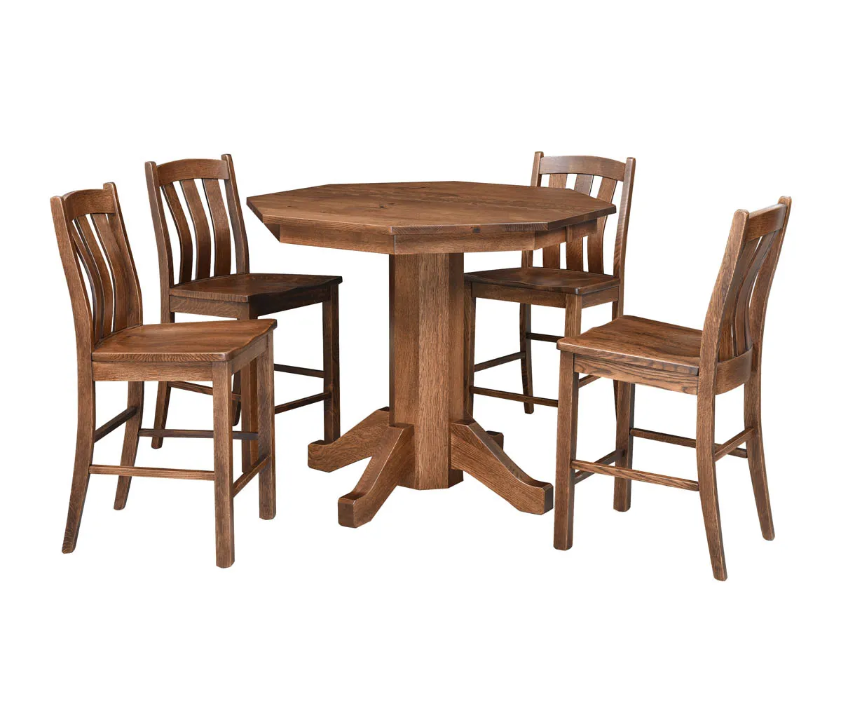 Raleigh 24" Stationary Bar Chair - Image 2
