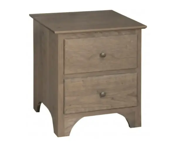 Shaker Two Drawer Nightstand